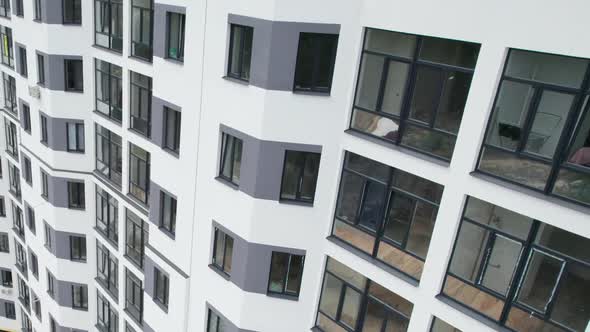 Aerial View of a Newly Modern MultiStorey Building in a Forest Area