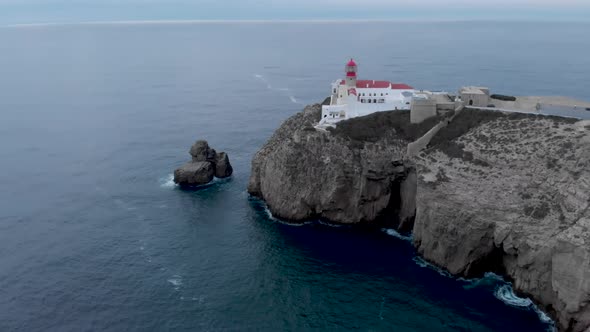 Huge Lighthouse Over the Cliff