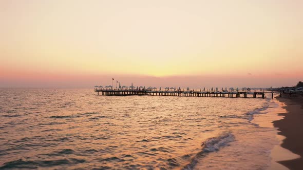 Sunset Over the Mediterannean Sea.