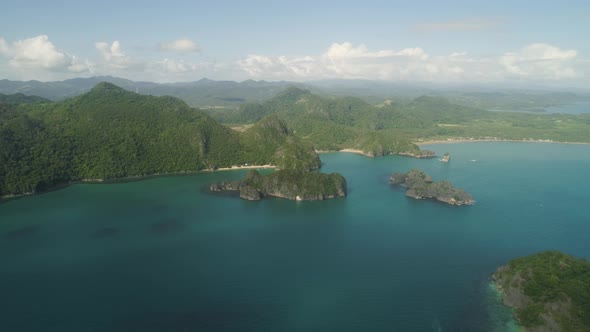 Seascape of Caramoan Islands, Camarines Sur, Philippines