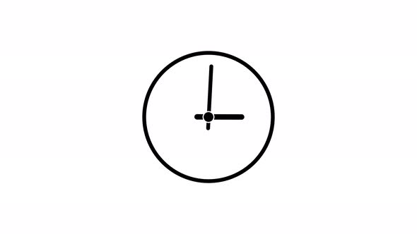 Simple 2d animated clock. first spinning clocks hand.