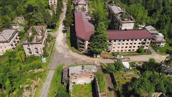 Destroyed and Abandoned Buildings in the Mountains