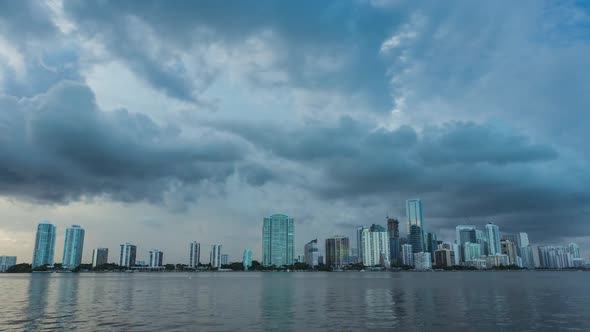 Downtown Miami, Florida Dark Clouds alt