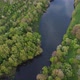 View of the river from above. Flight over water and forest trees from a height - VideoHive Item for Sale