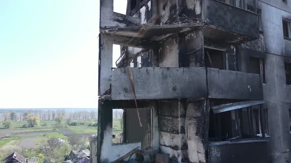 War in Ukraine  Ruined Residential Building in Borodyanka