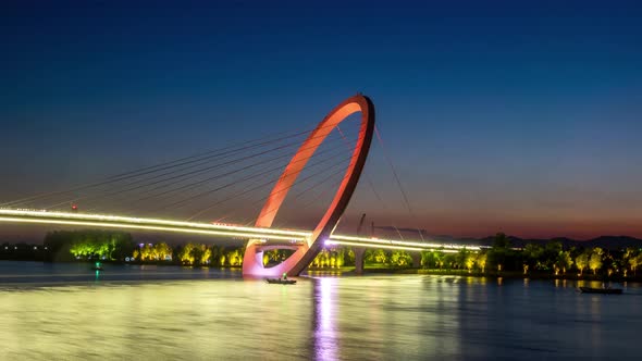 Time lapse of cityscape in nanjing city