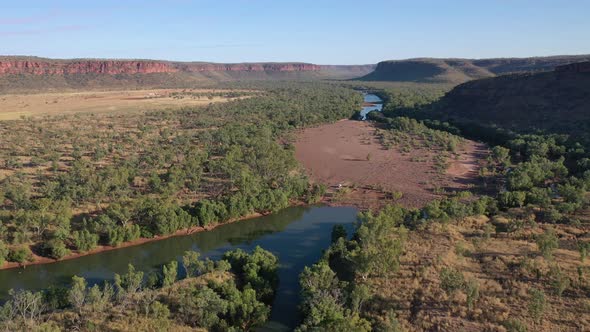 Victoria River Escarpment Gregory National Park Northern Territory Australia 4K Aerial Drone