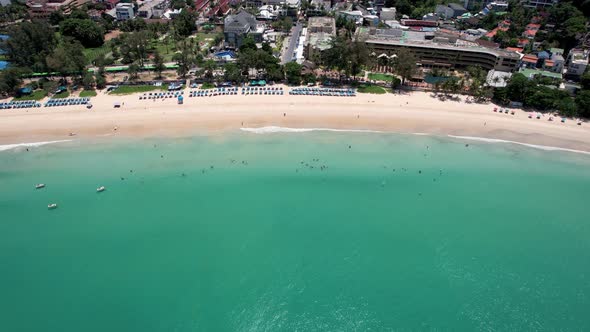 The Snowwhite Kata Beach of Phuket Island