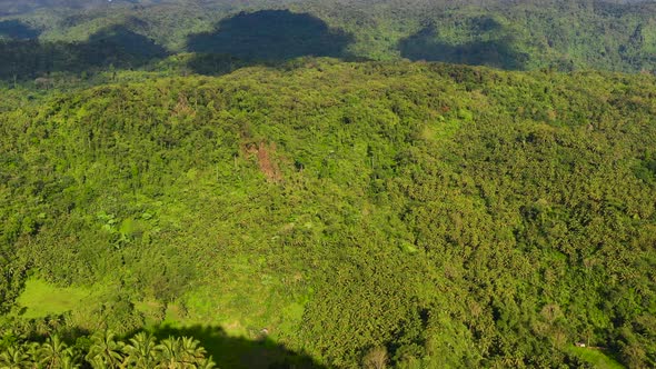 Mountain Landscape on Leyte Island Philippines