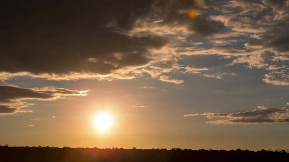 Cloudy Sunrise Time Lapse