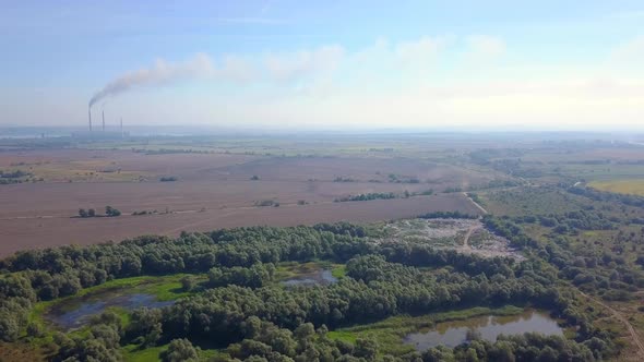 Natural Dump Near the Dniester River. Ecological Disaster