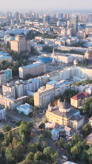 Kyiv Ukraine Aerial View of the City