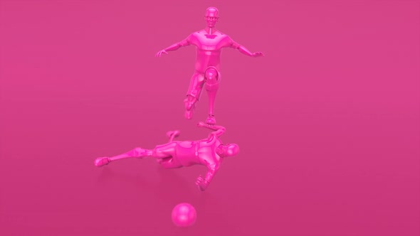 3D motion design of a football game alt