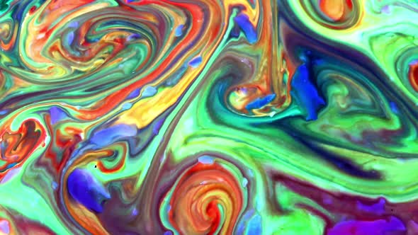Abstract Colorful Sacral Liquid Waves Texture 876 alt