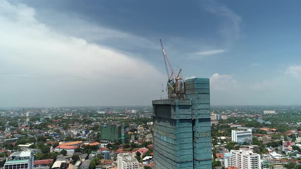 Flyover Skyscraper Construction