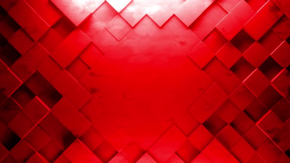 Dynamic Cubic Pattern Geometry Background Red