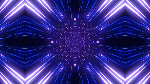 Purple Abstract Sci Fi Tunnel Background