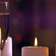 Flute of Champagne with Lit Candles - VideoHive Item for Sale