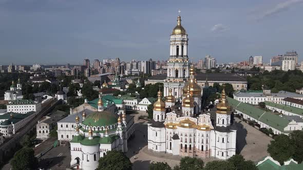 Kyiv. Ukraine: Aerial View of Kyiv Pechersk Lavra.