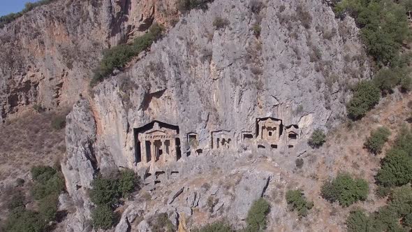 Kaunos Ancient City Aerial View 