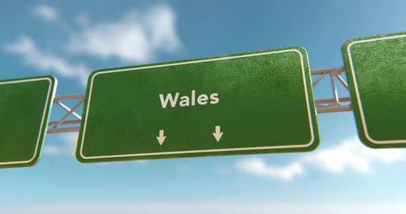 Wales Sign - 4K