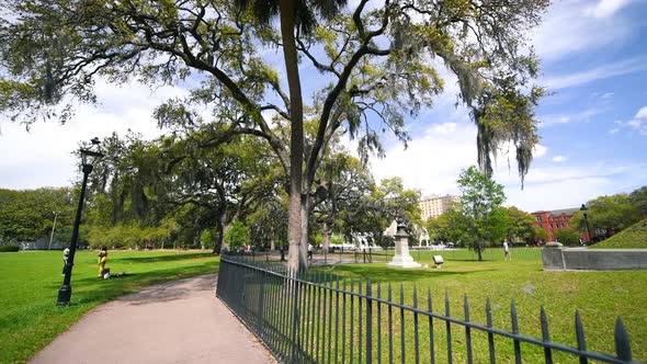 Forsyth Park Panoramic View Savannah