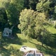 Forest Lake Shore Drone View Flying Over Trees - VideoHive Item for Sale