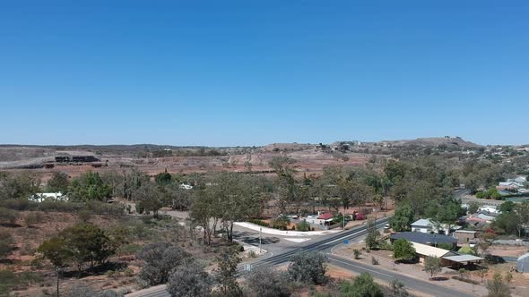 Rising above Broken Hill, the first heritage listed city in the Australian outback