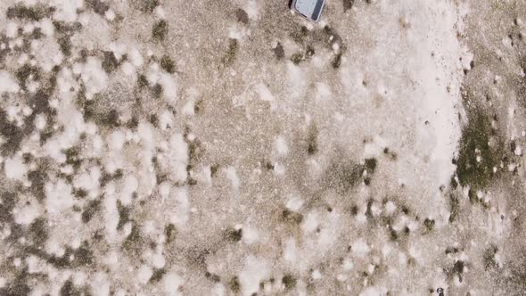 Vertical Video of Low Tide in the Ocean Near the Coast of Zanzibar Tanzania Aerial View