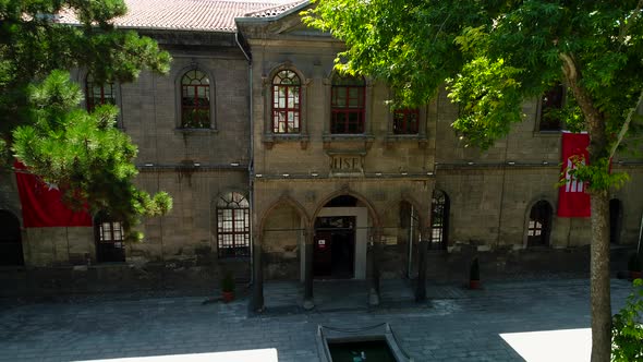 Historic High School Among Trees