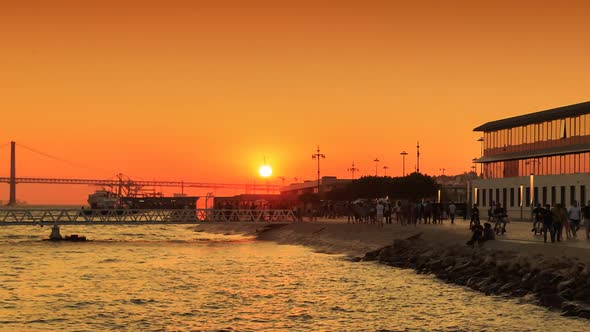 Sunset in Lisbon, Portugal