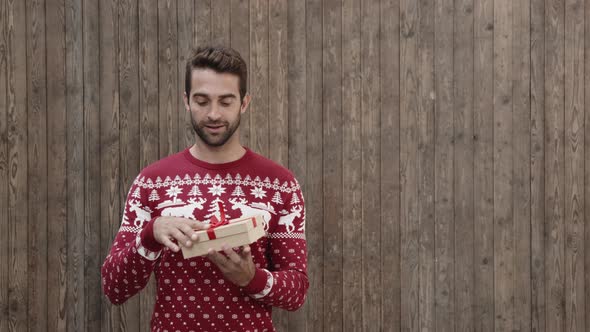 Christmas Jumper Guy Gets A Gift