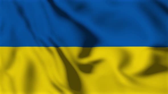 Ukraine Flag Animation Loop Background