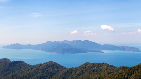 Summer Nature Landscape In Mountains Of Langkawi Malaysia Time Lapse