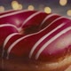 Red Doughnut on a Bokeh Background. - VideoHive Item for Sale