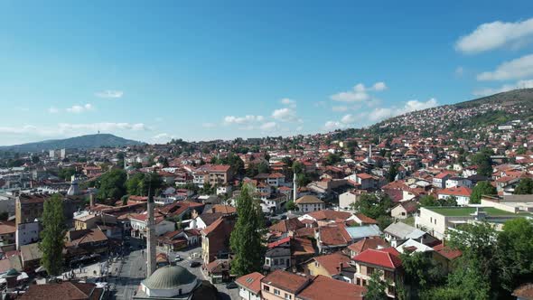 Aerial City Landmark