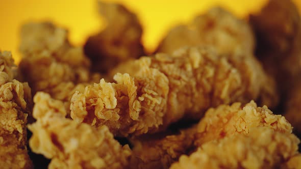 Slow Motion Video of Fried Chicken