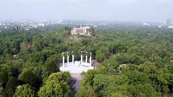 View of Chapultepec castle in mexico city