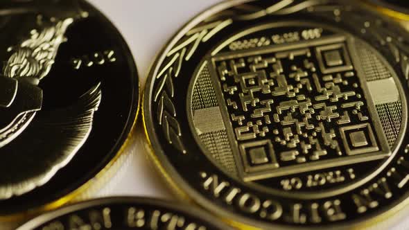 Rotating shot of Titan Bitcoins 