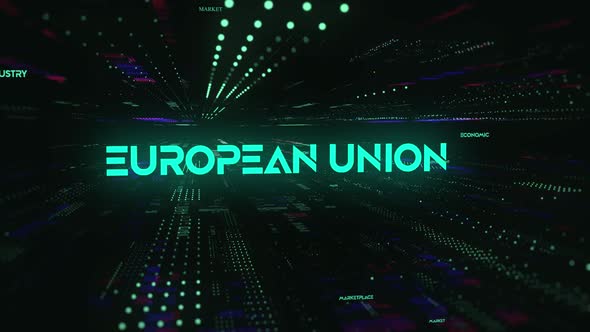Sci Fi Digital Economics Word European Union