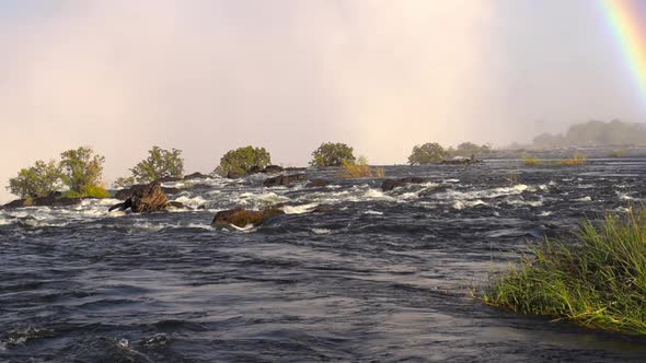 Victoria Falls Rainbow Slow Motion