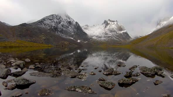 Grizzly Lake in Tombstone Territorial Park Yukon Canada