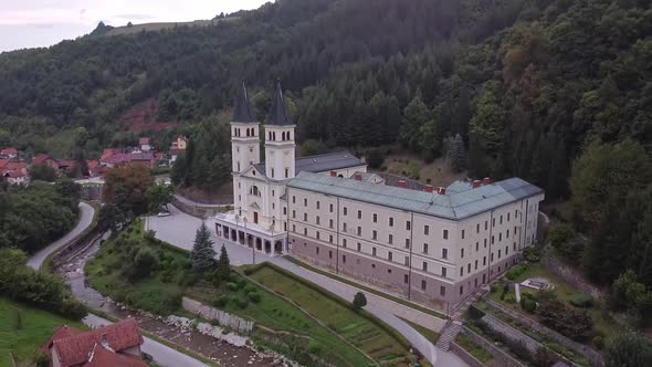 Catholic Franciscan Monastery With Church. Kraljeva Sutjeska V5 alt