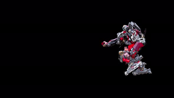 73 Robot Sword And Shield Attack 4K