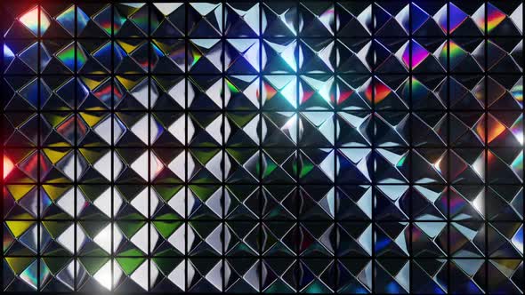 Abstract Holographic Metal Pattern Background