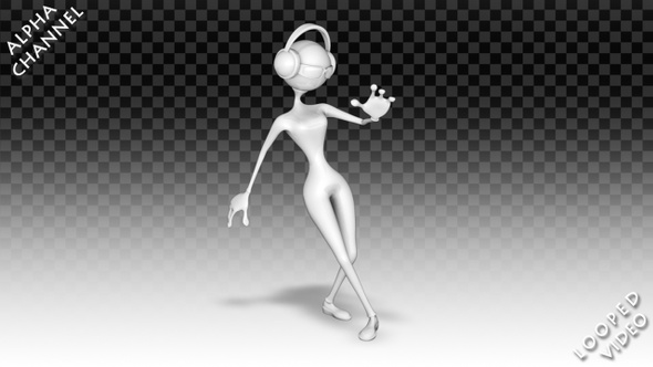 3D Woman Character - Cartoon Catchy Dance