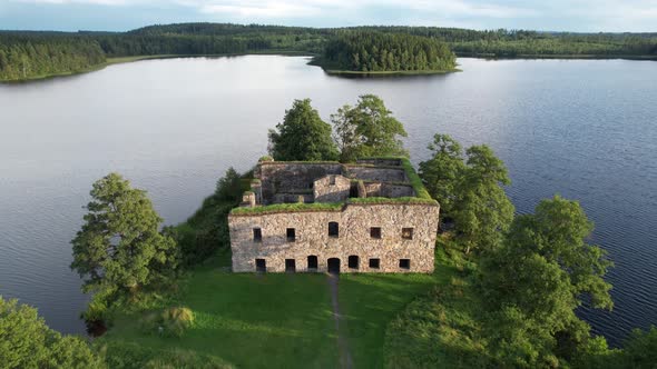 Swedish Ruin In Lake 4