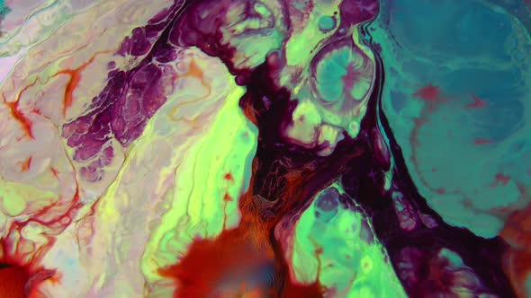 Psychedelic Spreading Paint Flow Explosion alt