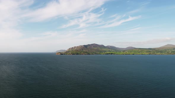 Aerial View of Lough Swilly in County Donegal  Ireland