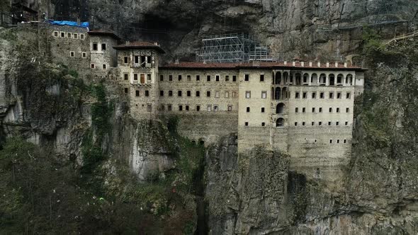 Sumela Monastery Turkey Aerial View